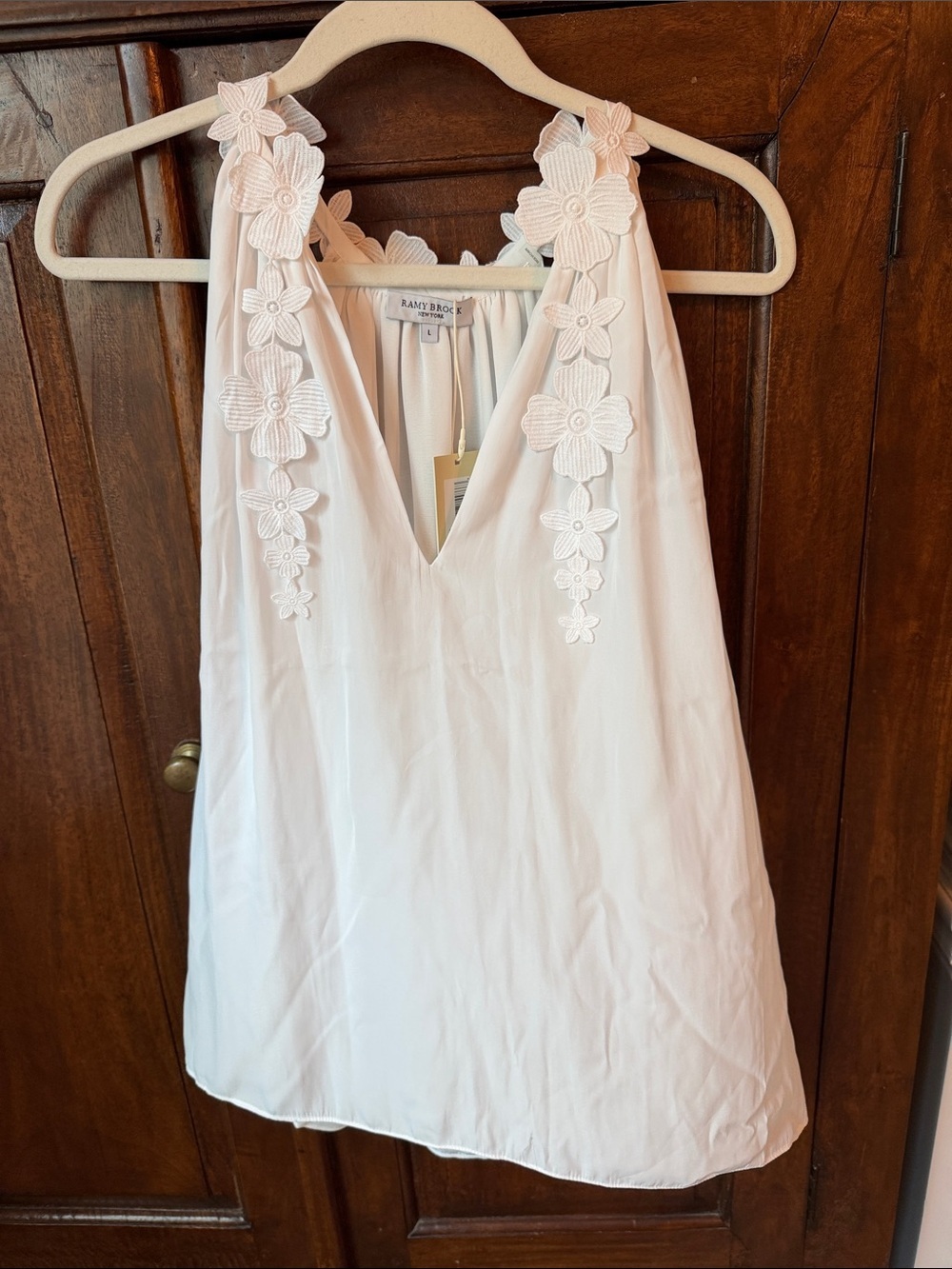 Ramy Brook Floral Appliqué Sleeveless Top - Picture 6 of 12